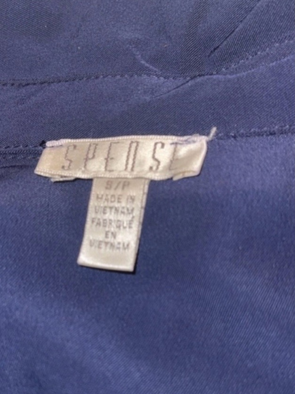 Spense Navy Blue Belted Shirt Dress Size Small NWT Career Work Dress - Picture 6 of 12